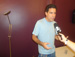 Calainho concede uma entrevista para a equipe de reportagem